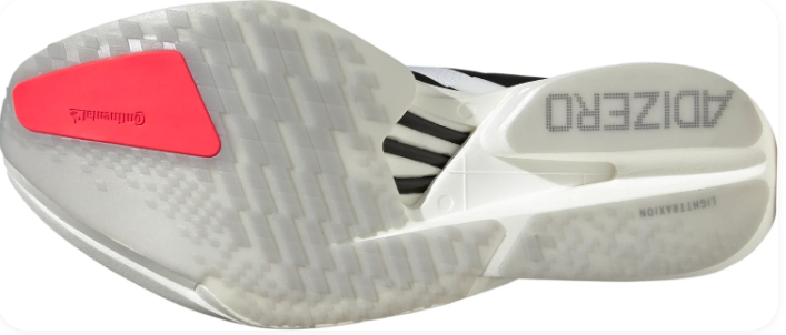 adidas Adizero Adios Pro 4 Running Shoes | Cloud White / Core Black / Silver Metallic