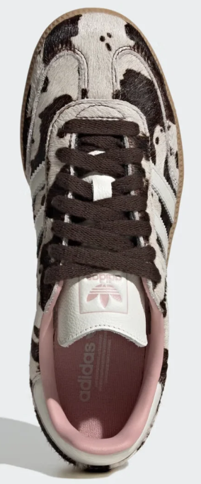 adidas Samba OG 'Cow Print' Women's Sneakers | Dark Brown / Off White / Gum 3