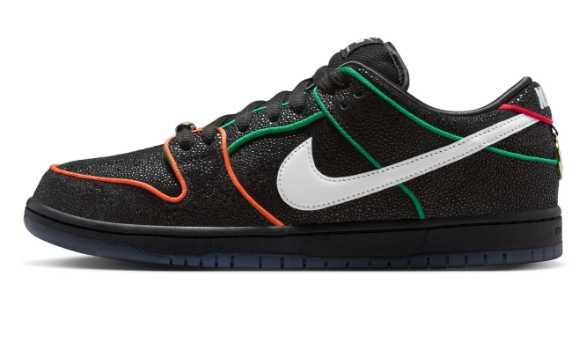 Nike SB Dunk Low Pro QS “Black/White/Challenge Red” – Men’s
