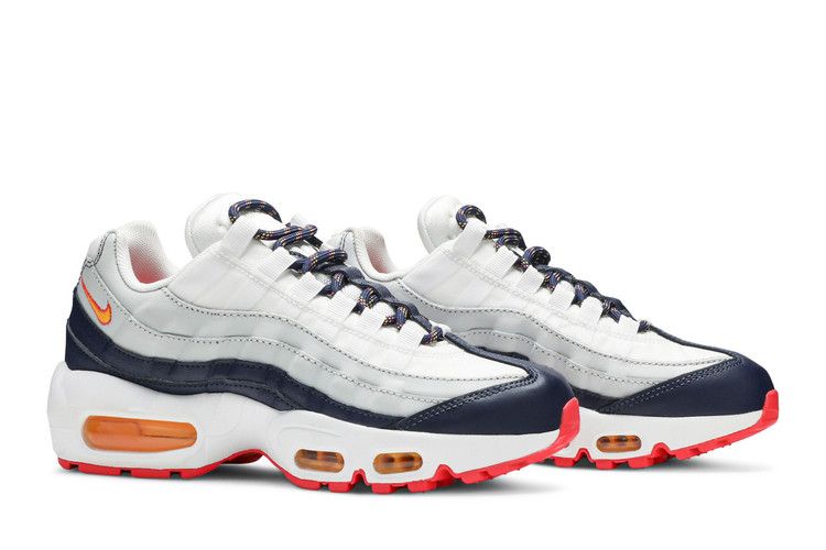 Nike Air Max 95 Midnight Navy Pure Platinum Laser Orange (Women's)
