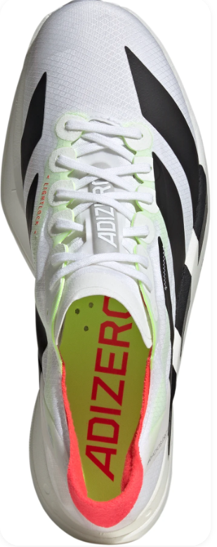 adidas Adizero Adios Pro 4 Running Shoes | Cloud White / Core Black / Silver Metallic