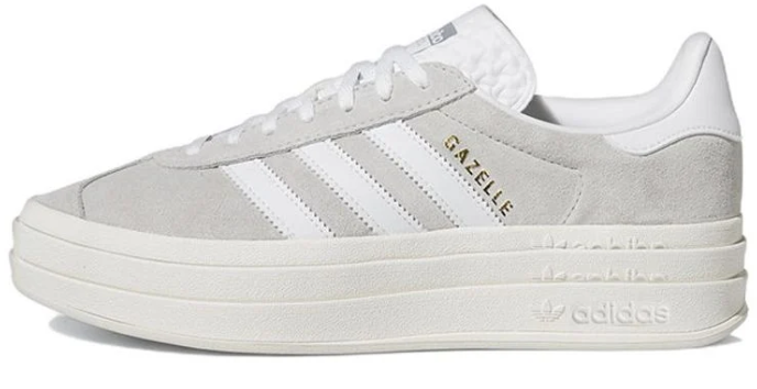 adidas Gazelle Bold 'Grey White' Women's Platform Sneakers | HQ6893