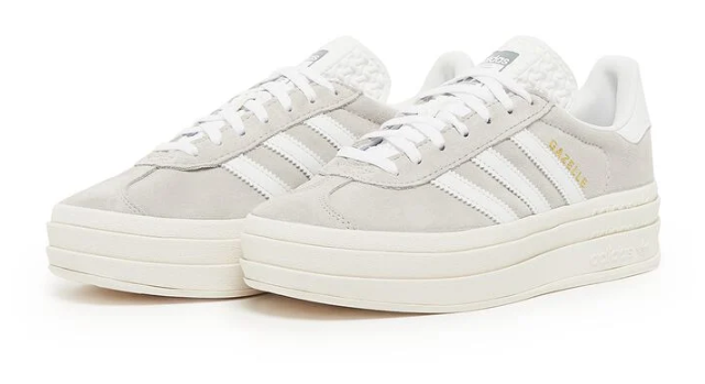 adidas Gazelle Bold 'Grey White' Women's Platform Sneakers | HQ6893
