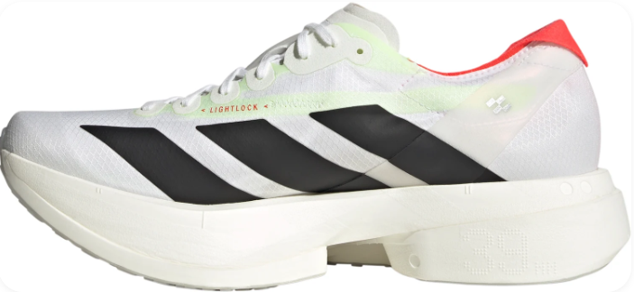 adidas Adizero Adios Pro 4 Running Shoes | Cloud White / Core Black / Silver Metallic